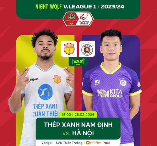 Link xem trực tiếp Nam Định và Hà Nội (vòng 11 V-League 2023-2024)

